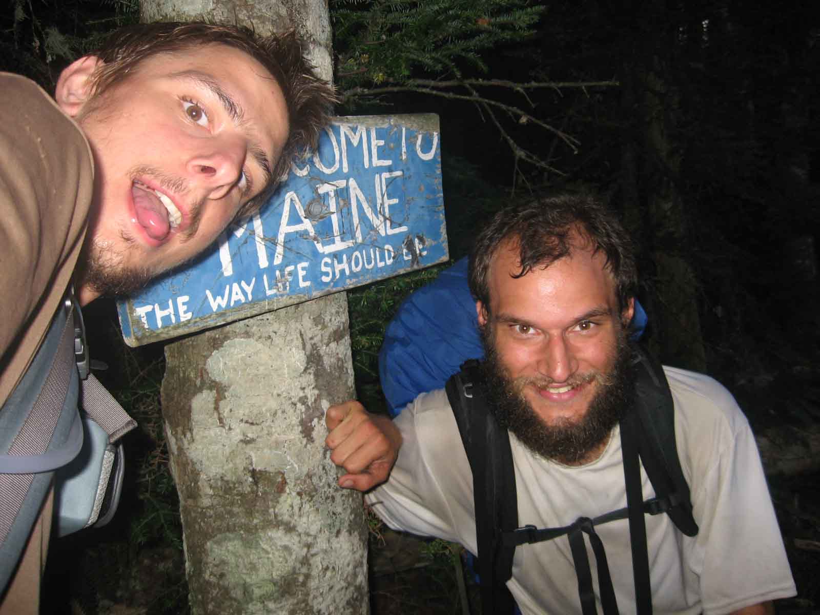 Turok and Optimus at the Maine State Line!